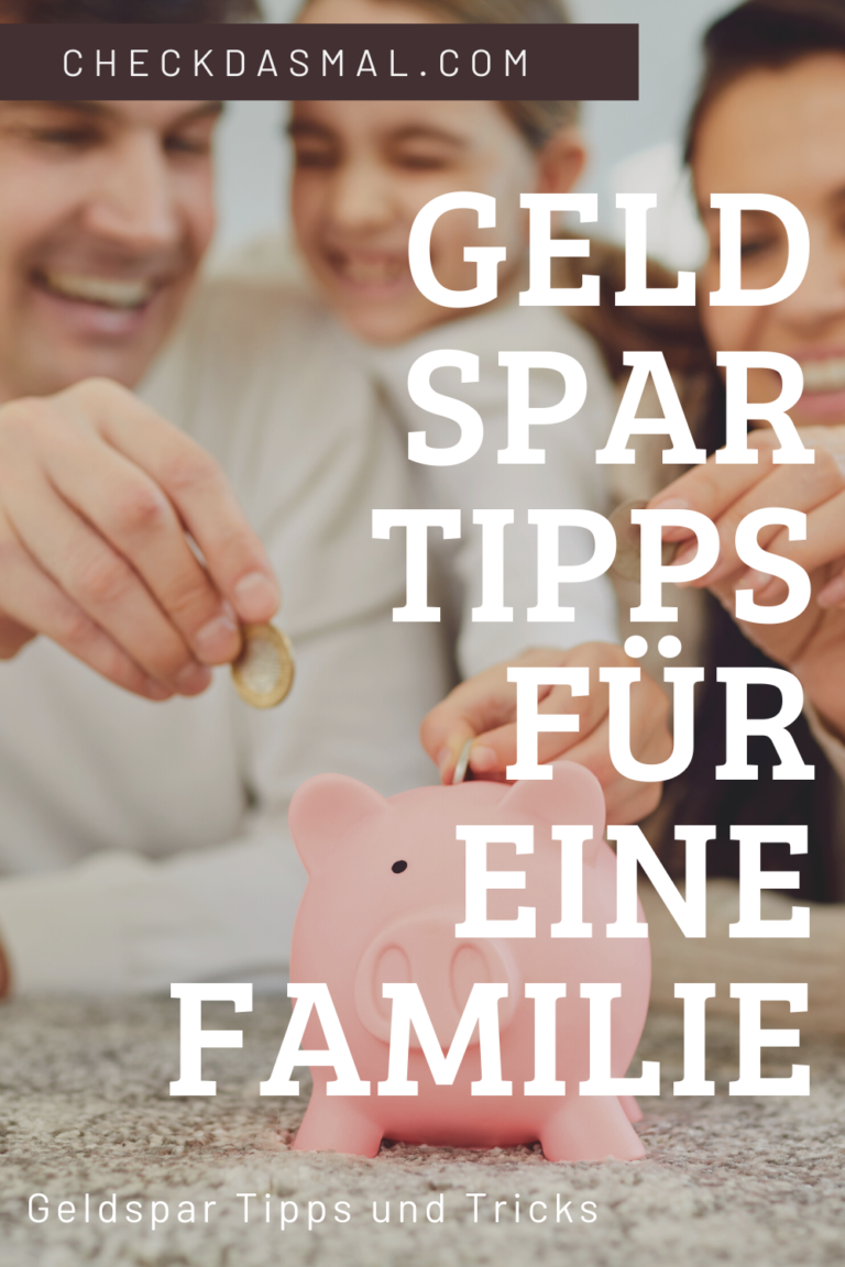 Geld Spar Tipps für eine Familie