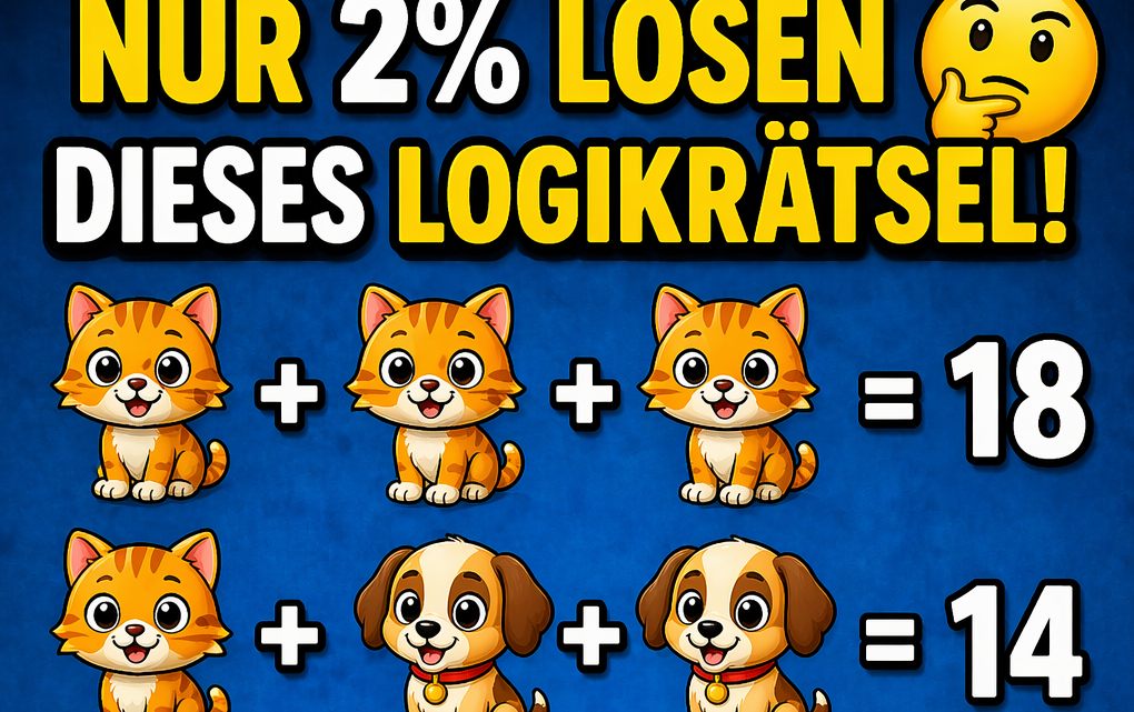 Nur 2% lösen dieses Logikrätsel – schaffst du es?