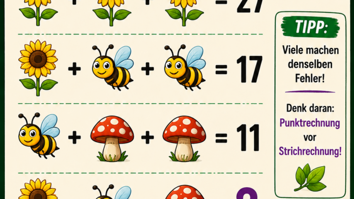Das Garten-Rätsel – findest du die richtige Zahl?