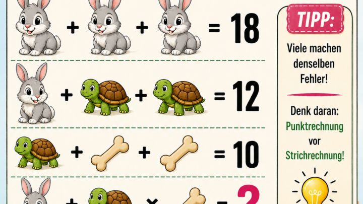 Das Haustier-Rätsel – findest du die richtige Zahl?