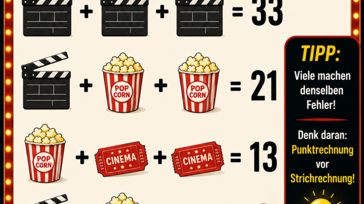 Das Kino-Rätsel – findest du die richtige Zahl?