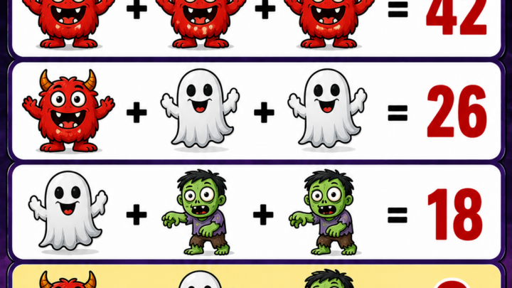Das Monster-Rätsel – findest du den geheimen Wert?