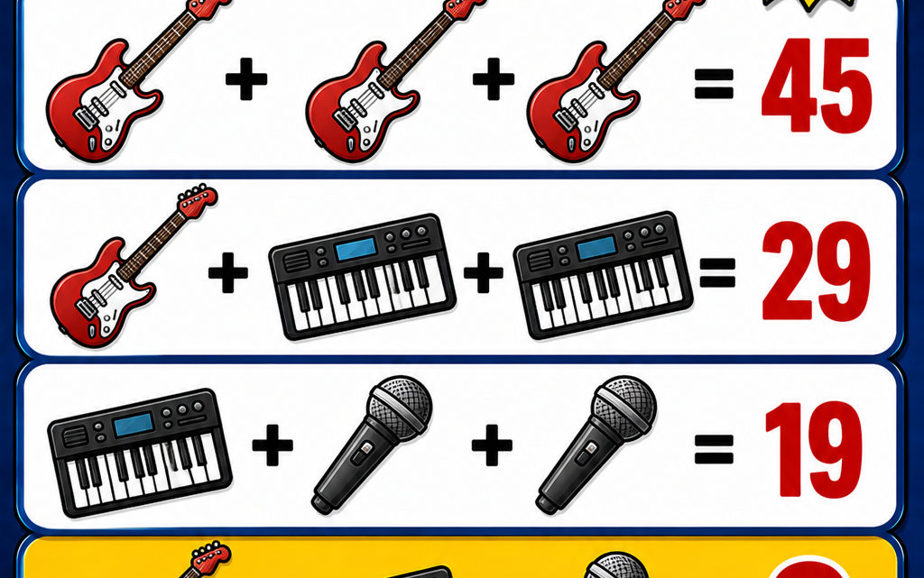 Das Musik-Rätsel – findest du den richtigen Ton?