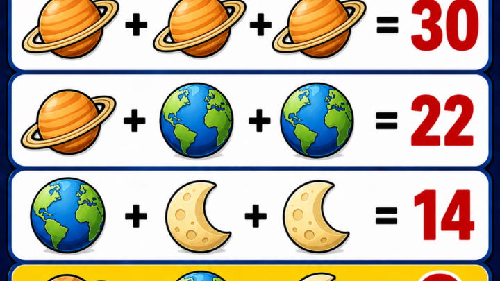 Das Planeten-Rätsel – findest du die richtige Zahl