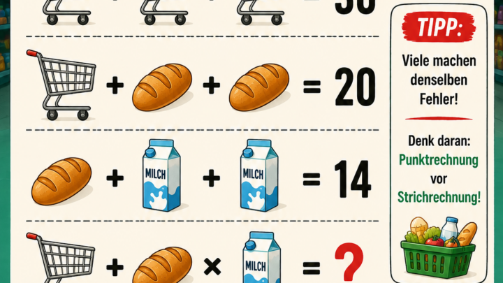 Das Supermarkt-Rätsel – findest du die richtige Zahl?