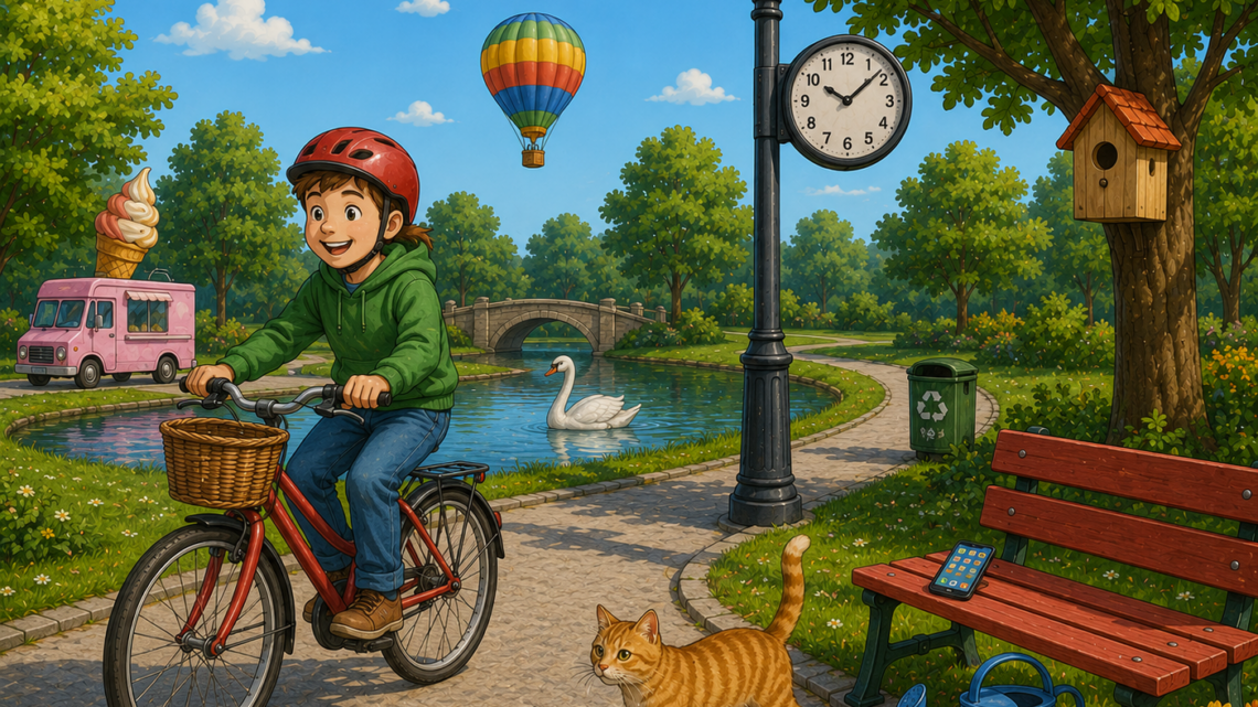 Finde den Fehler im Park! Kannst du alle 7 Fehler entdecken?