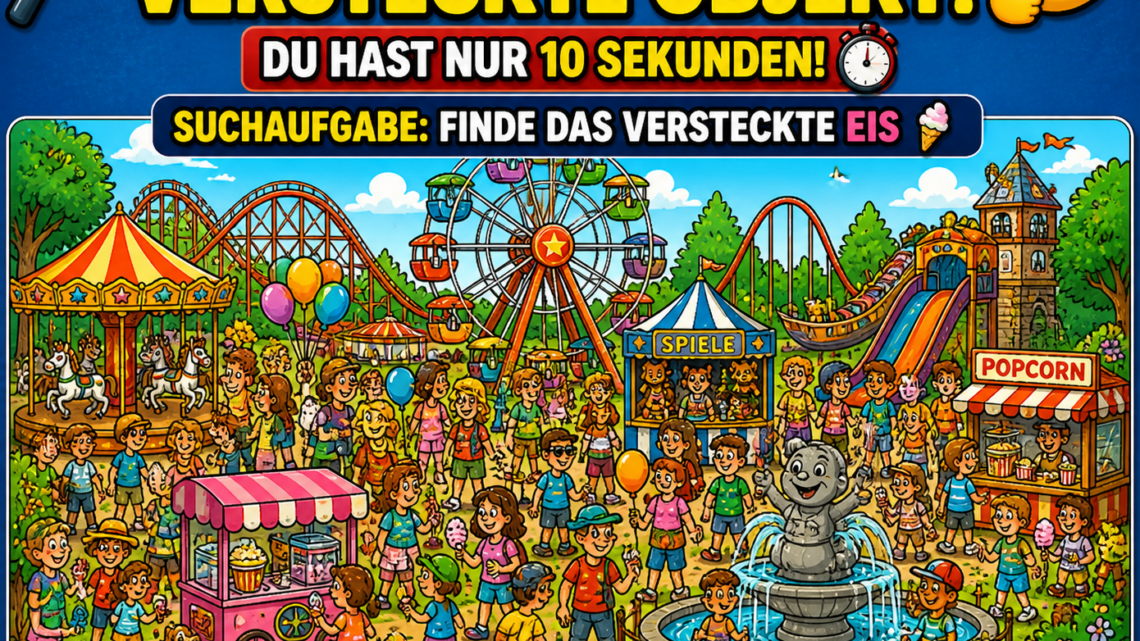 Nur 1% finden das versteckte Eis – schaffst du es?
