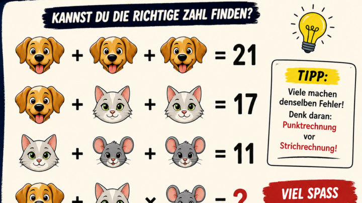 Nur wenige lösen dieses Zahlenrätsel sofort!