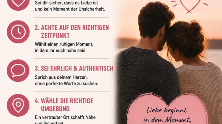 Der richtige Moment für drei besondere Worte