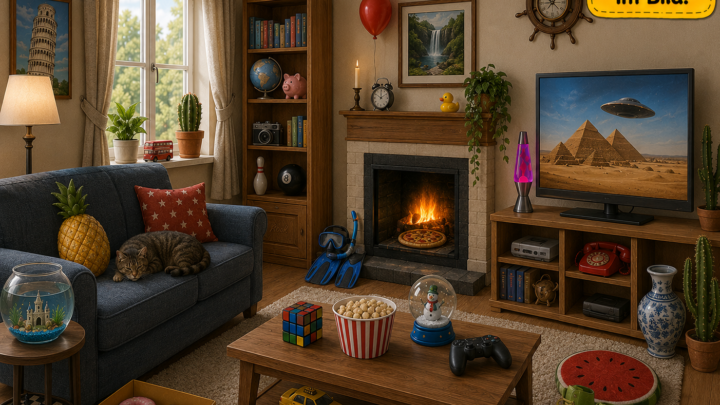 Finde die 20 Fehler – Die große Wohnzimmer-Herausforderung!