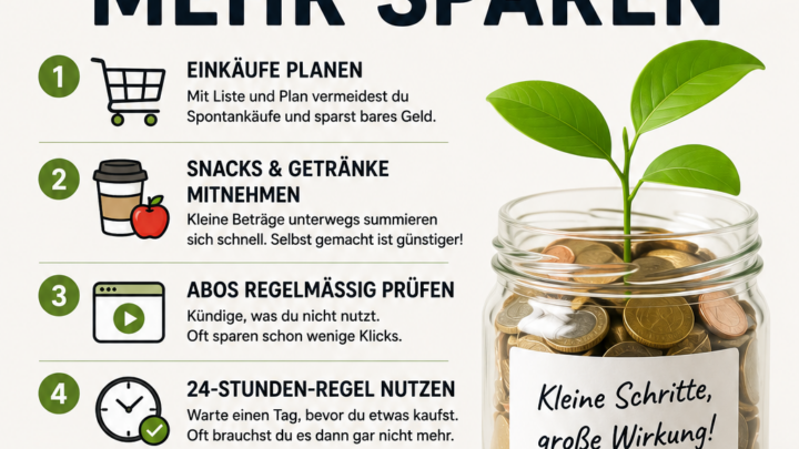 Jeden Monat 100 Euro mehr übrig