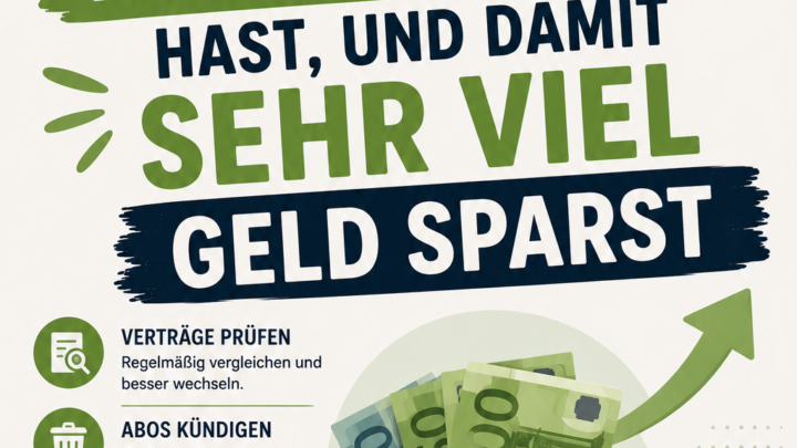Monatliche Ausgaben dauerhaft senken