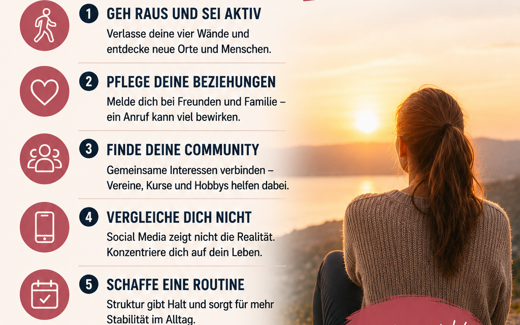 Raus aus der Isolation: Praktische Wege zu mehr Nähe, Lebensfreude und Verbundenheit