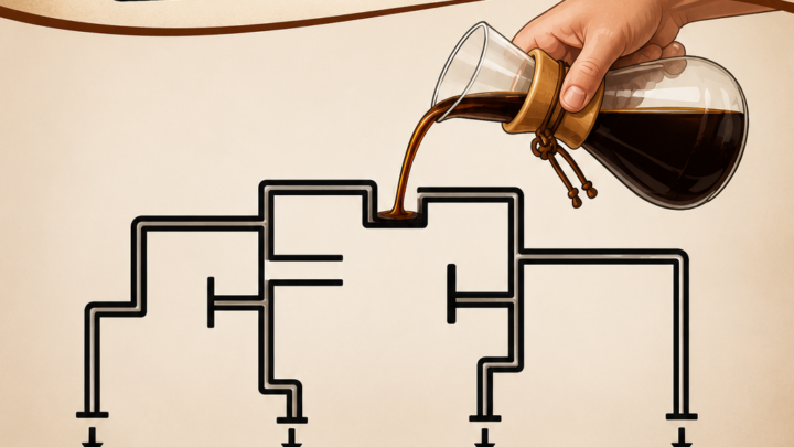 Welche Kaffeetasse wird zuerst voll?