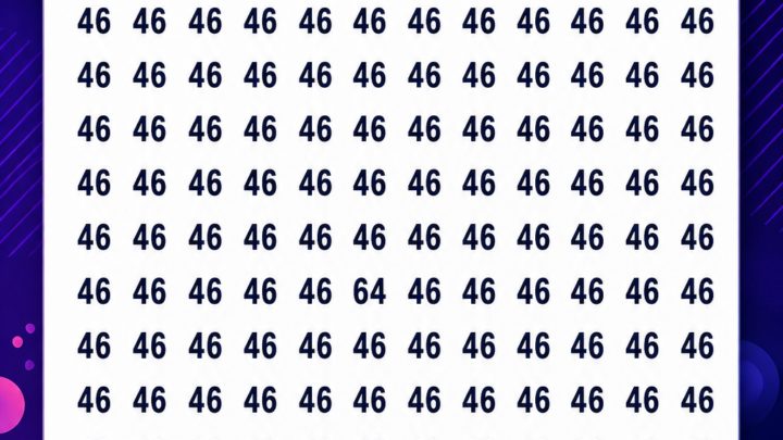 Finde die versteckte Zahl 64