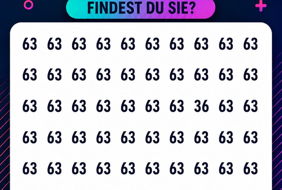 Wo versteckt sich die Zahl 36?