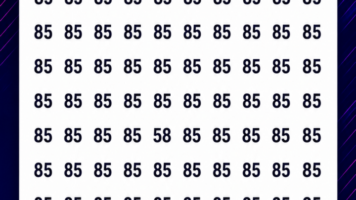 Wo versteckt sich die Zahl 58?