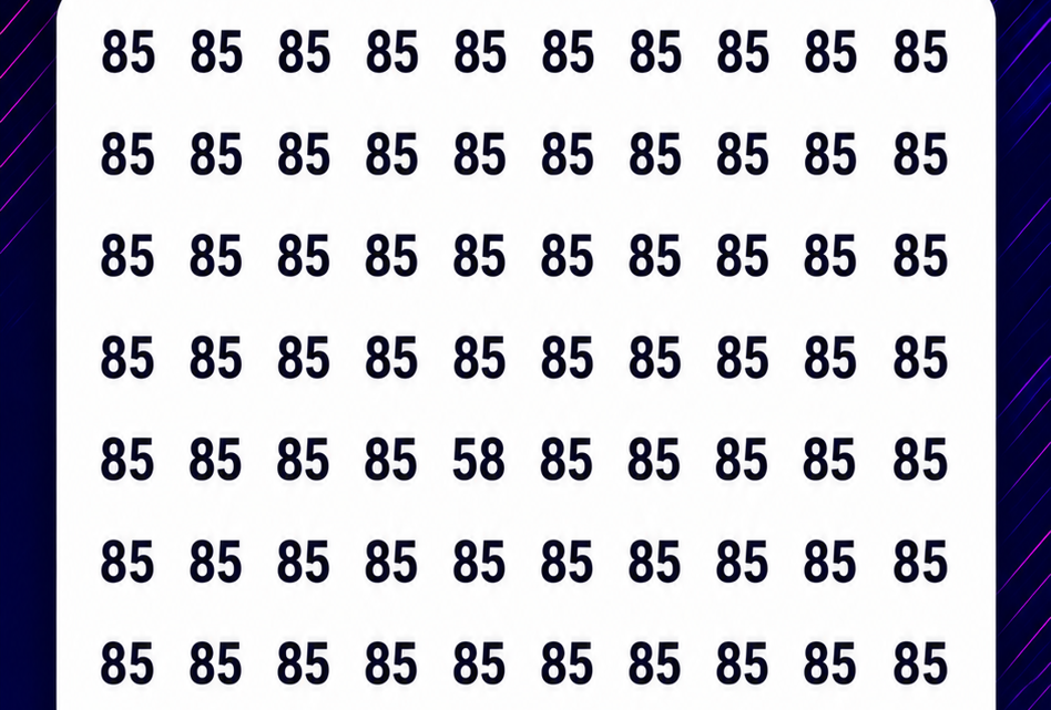 Wo versteckt sich die Zahl 58?
