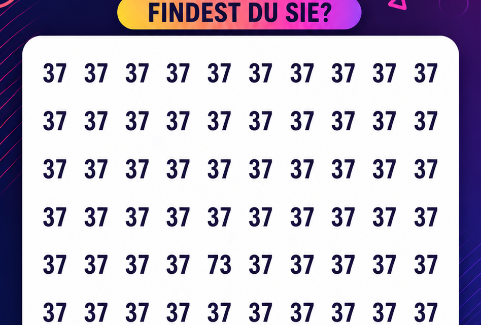 Wo versteckt sich die Zahl 73?