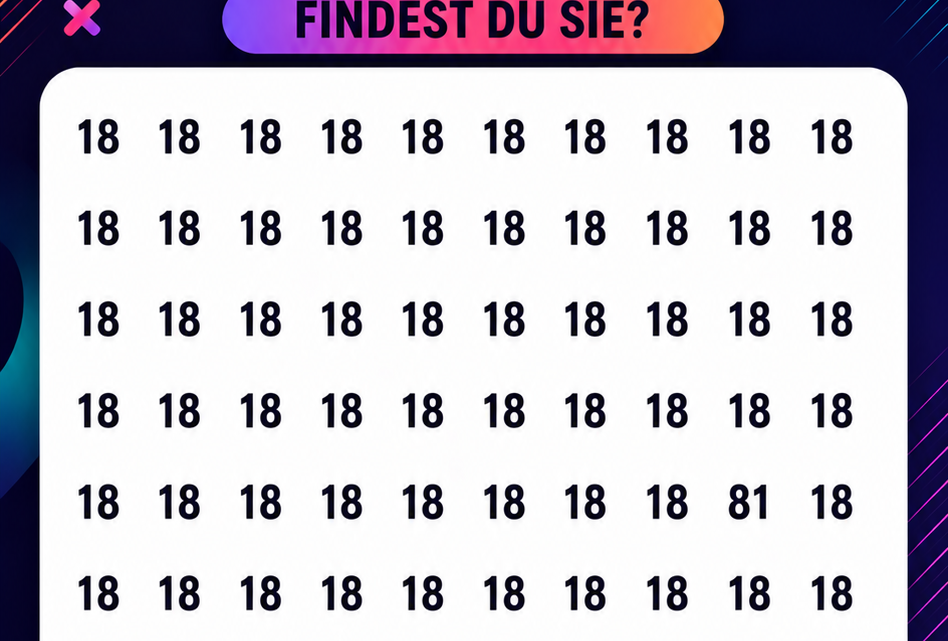 Wo versteckt sich die Zahl 81?